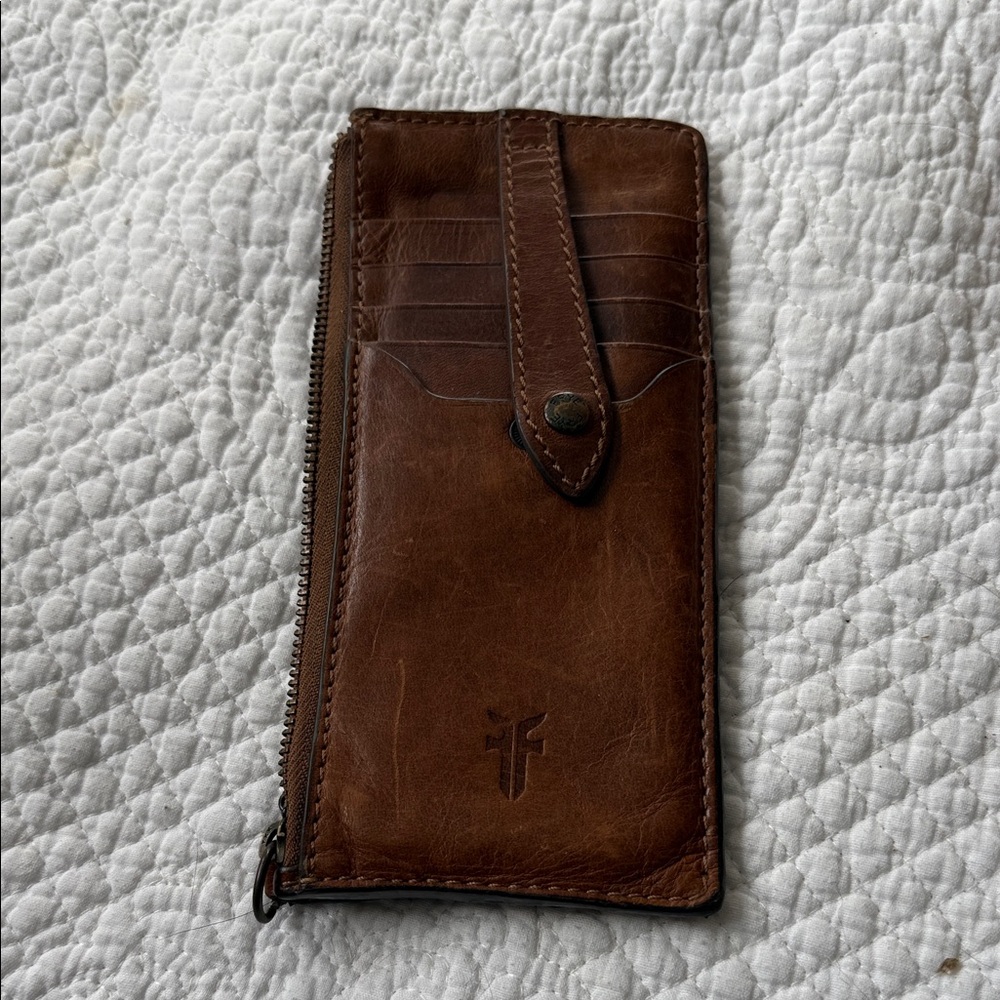 Frye Dark Brown Leather Wallet